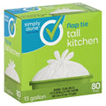 Simply Done Flap Tie Kitchen Trash Bags 13 Gallon - 15 Count
