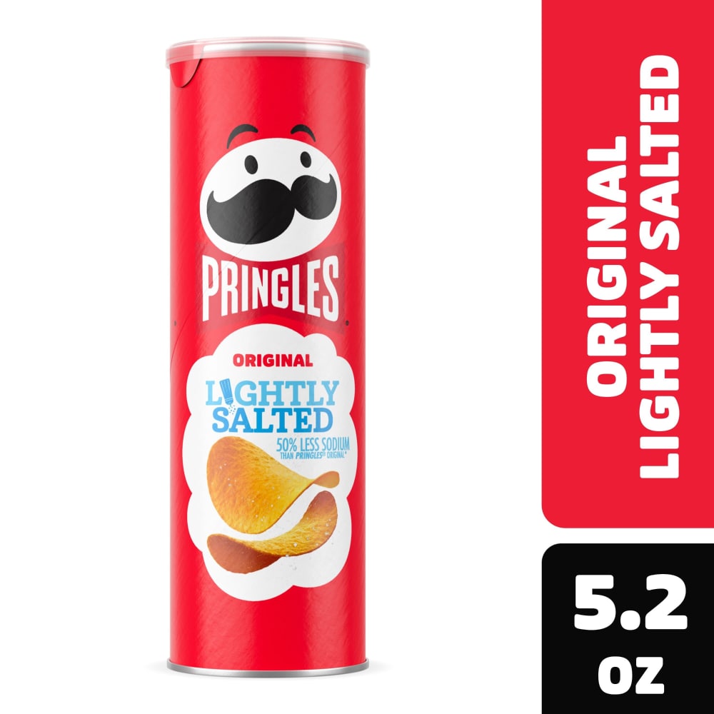 Pringles Salt & Vinegar Potato Crisps - 5.2 oz Can