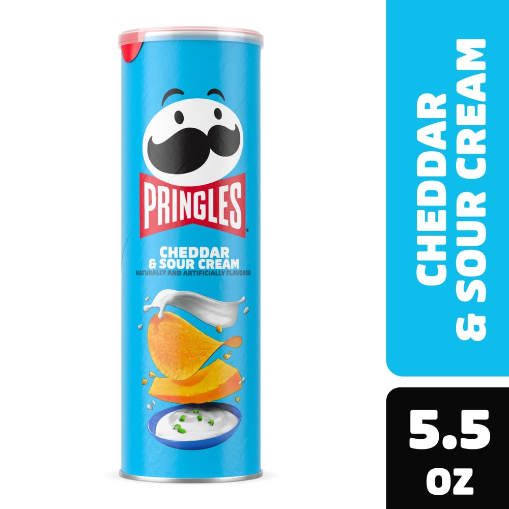 Pringles Potato Crisps - Cheddar & Sour Cream, 5.5 Oz
