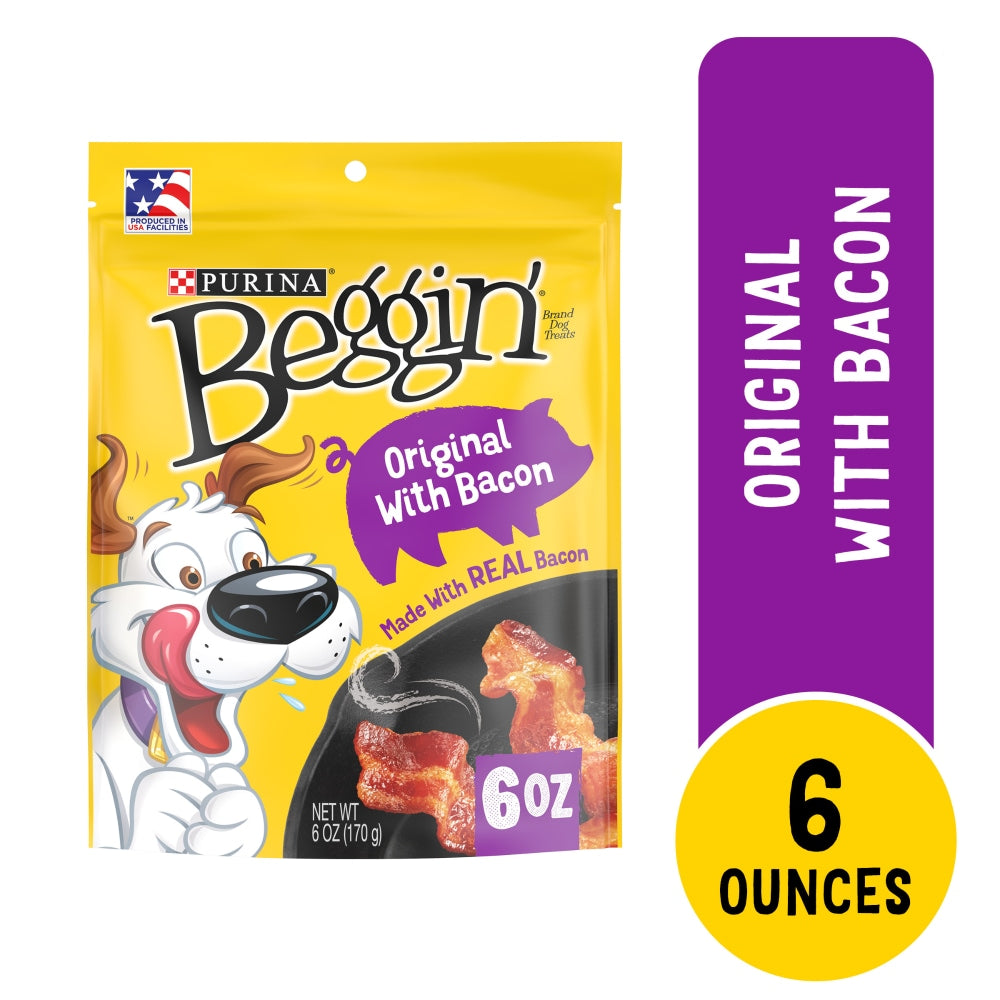 Purina Beggin Strips Bacon & Cheese Dog Treats - 6 oz