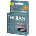 Trojan Ultra Thin Lubricated Latex Condoms - 3 Count
