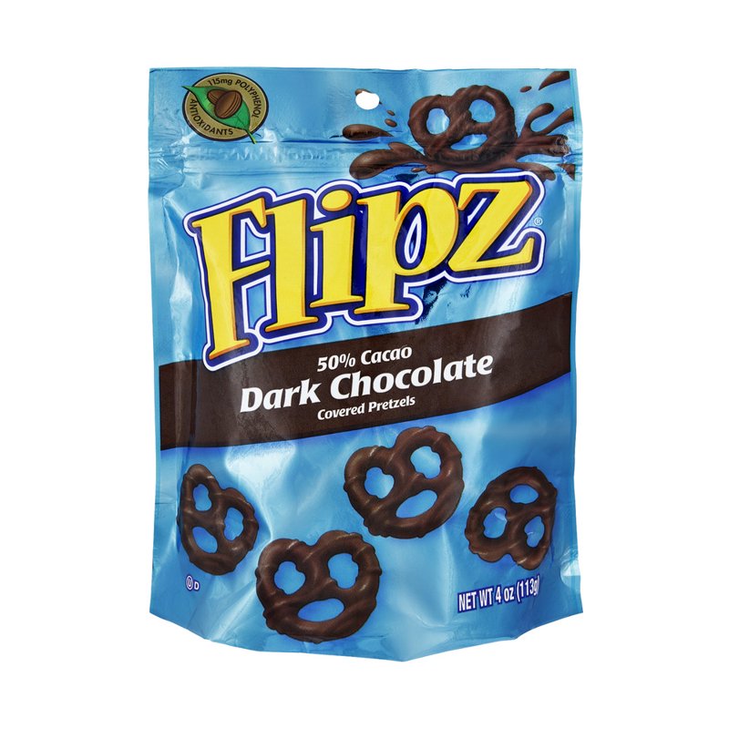 Pretzel Flipz - Dark Chocolate Covered Pretzels - 4.00 OZ