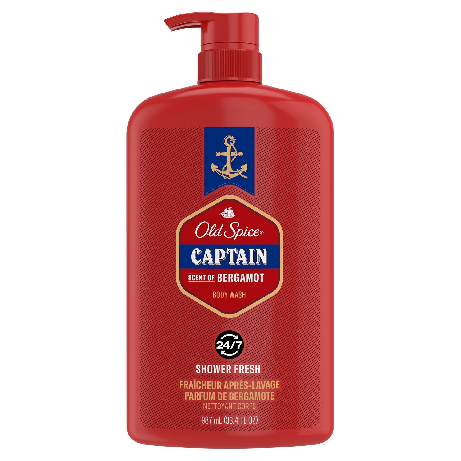 Old Spice Captain Sent of Bergamot Body Wash