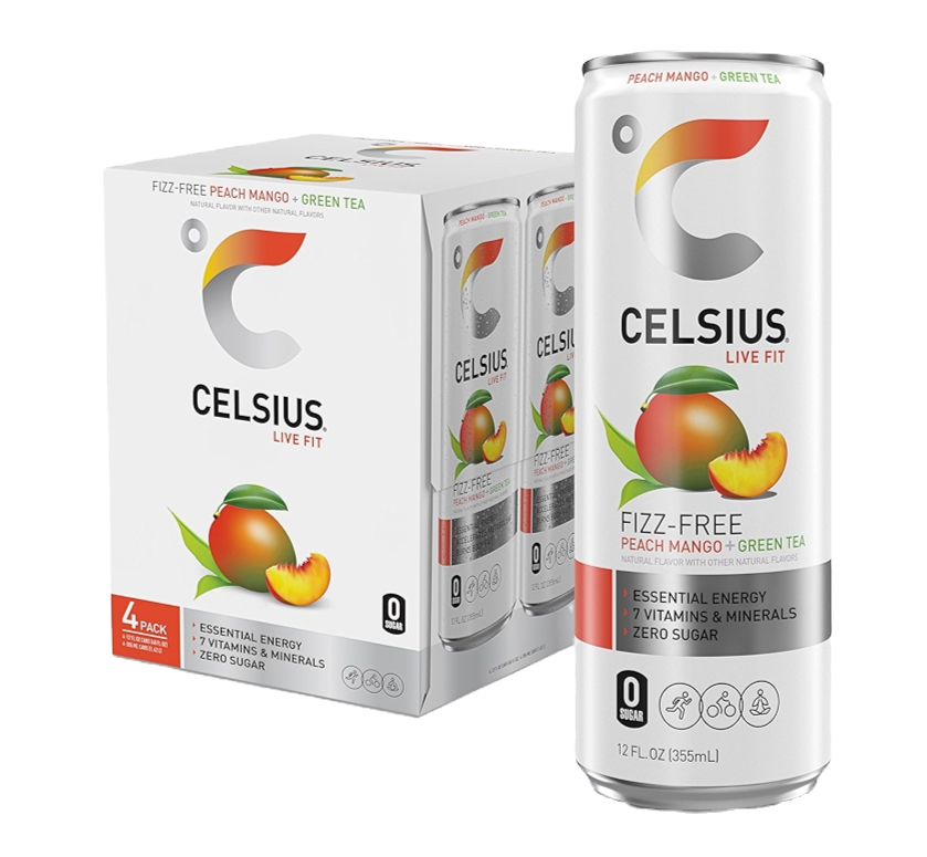 Celcius Peach Mango Green Tea