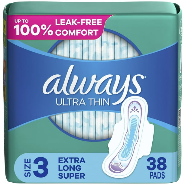 Always Ultra Thin Size 3 Extra Long Super Pads - 17 Count