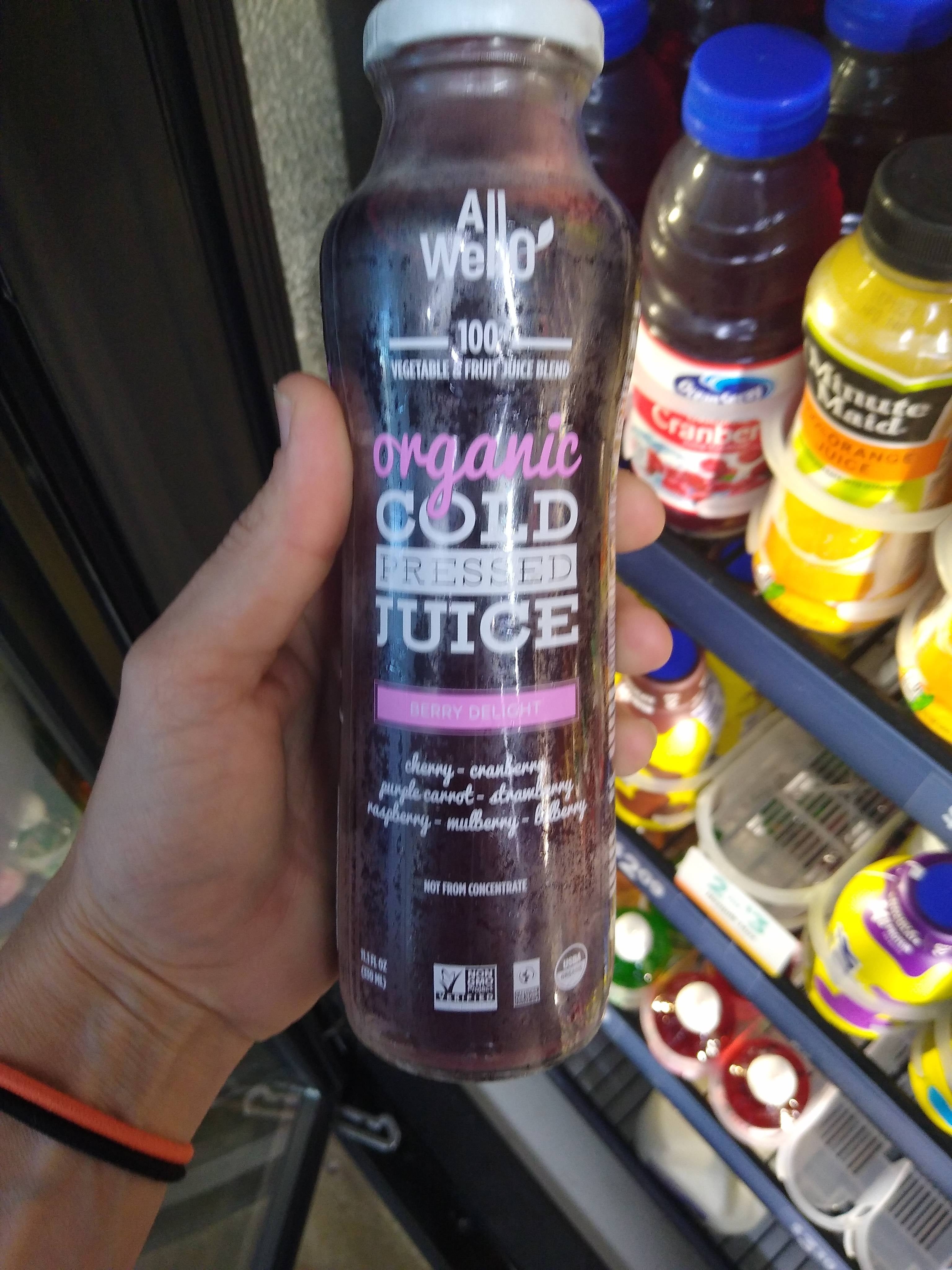 All Wello Berry Delight Cold Pressed Juice - 11.1 fl oz