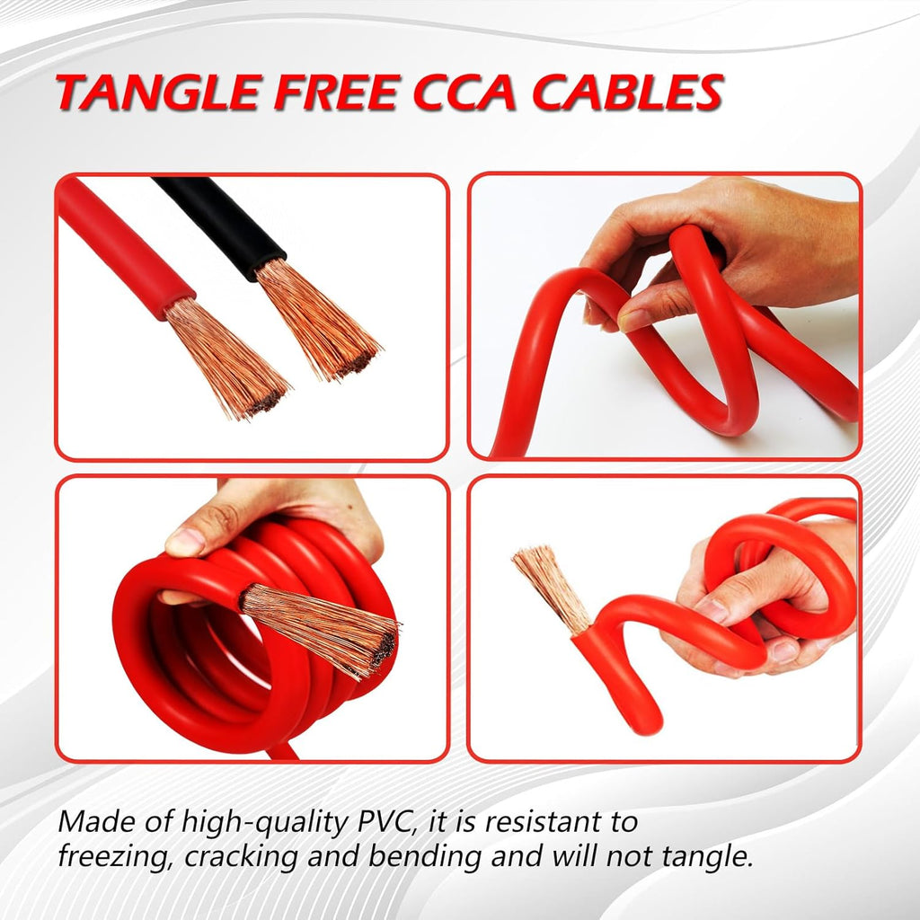 Flexible Tangle-Free CCA Jumper Cables