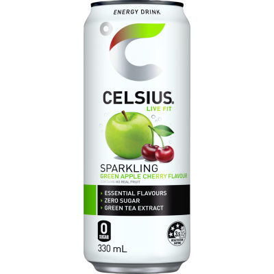 Celsius Sparkling Green Apple Cherry