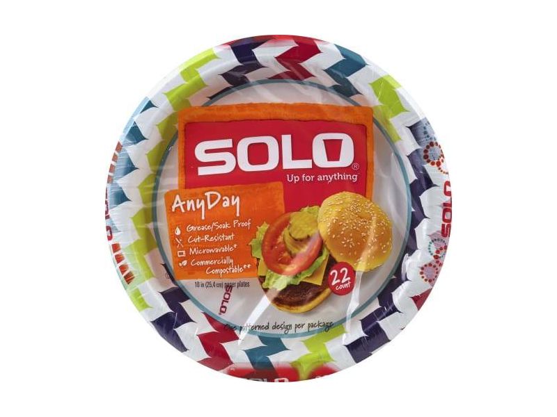 Solo Heavy Duty Paper Plates - 22 Count