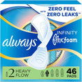 Always Infinity FlexFoam Size 4 Overnight Pads with Wings - 13 Count