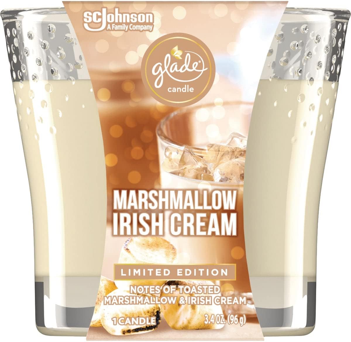Glade 3 Wick Marshmallow Irish Cream