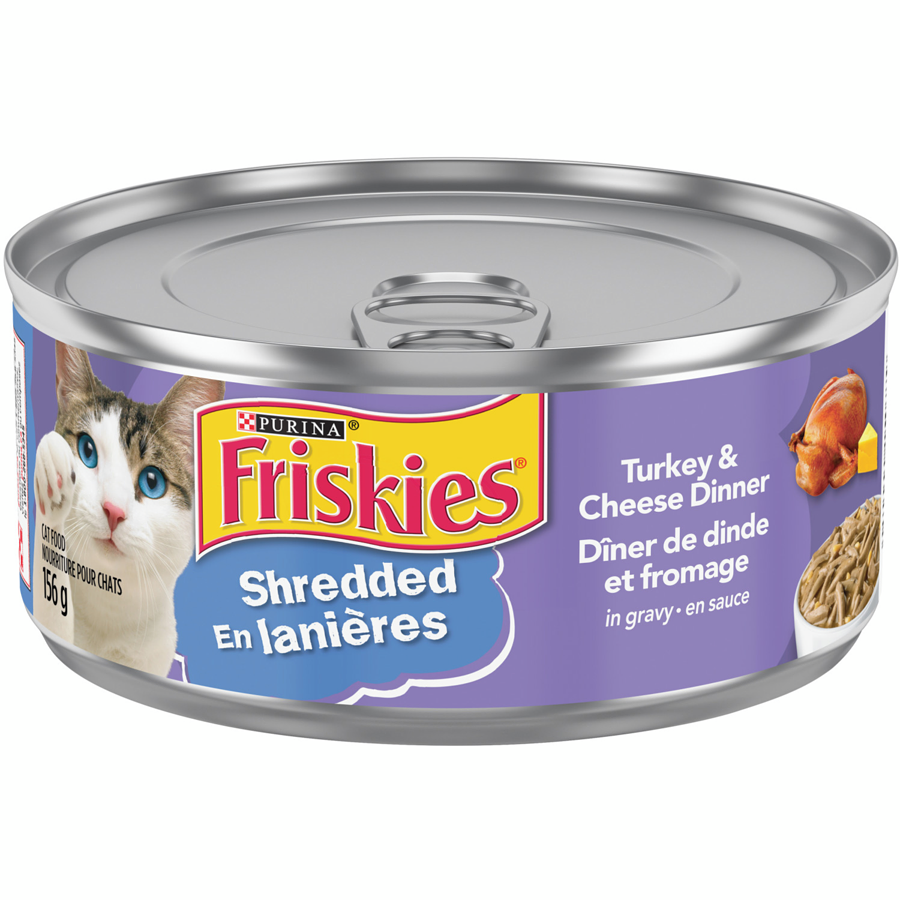 Friskies Wet:Savory Shreds Turkey & Cheese Dinner In Gravy