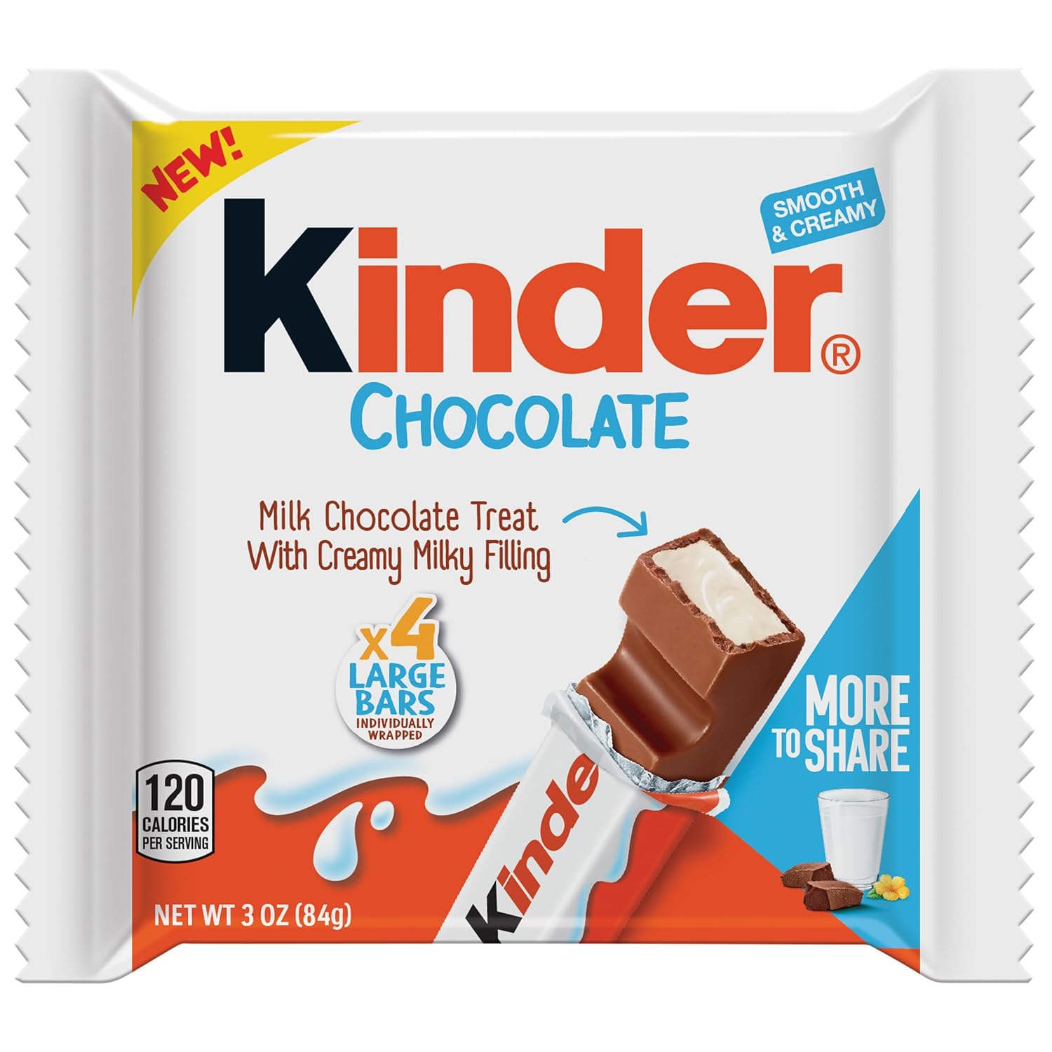 Kinder Chocolate Bar - Creamy Milk Chocolate