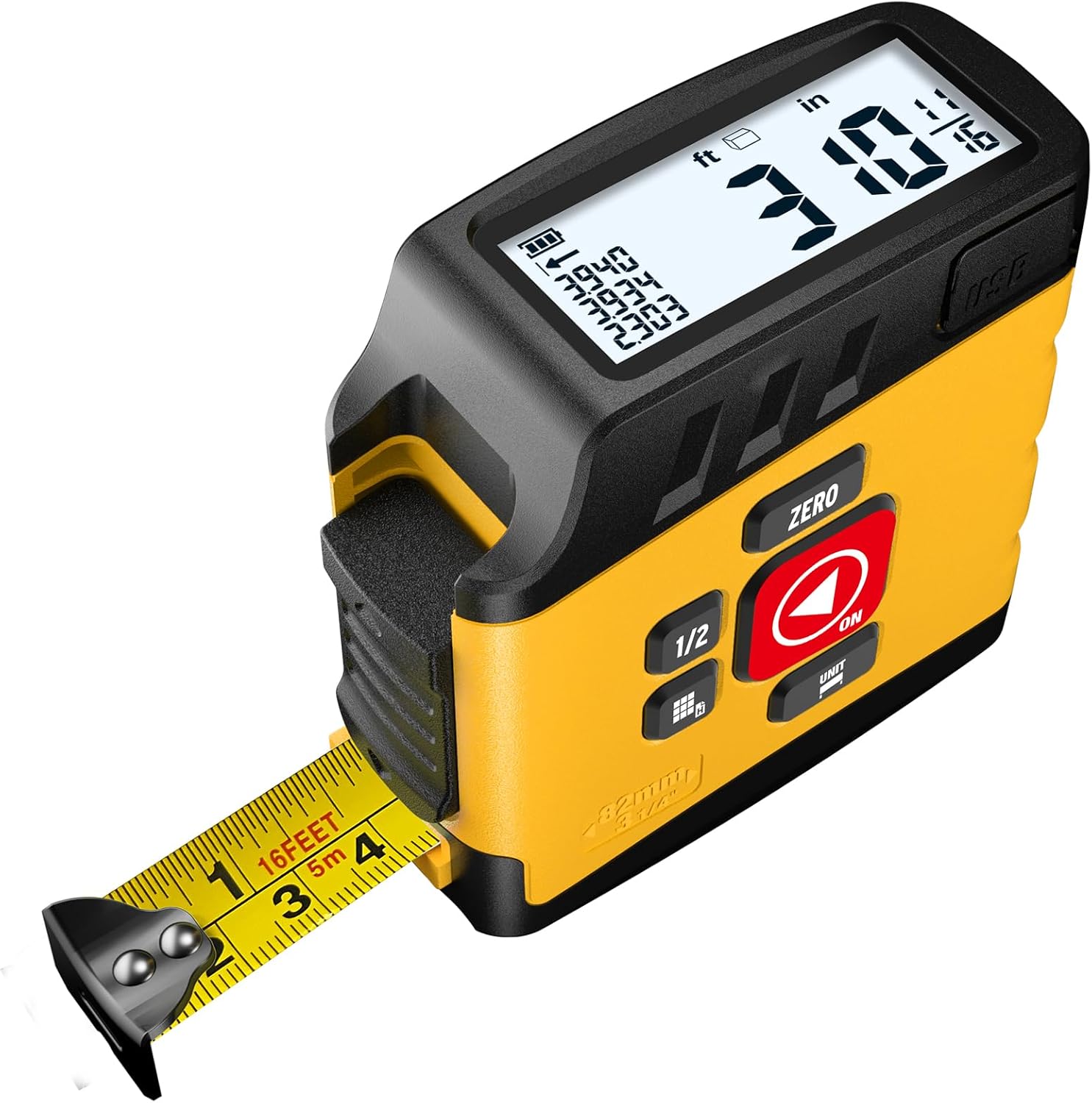 Measuring Tape 16' Neon