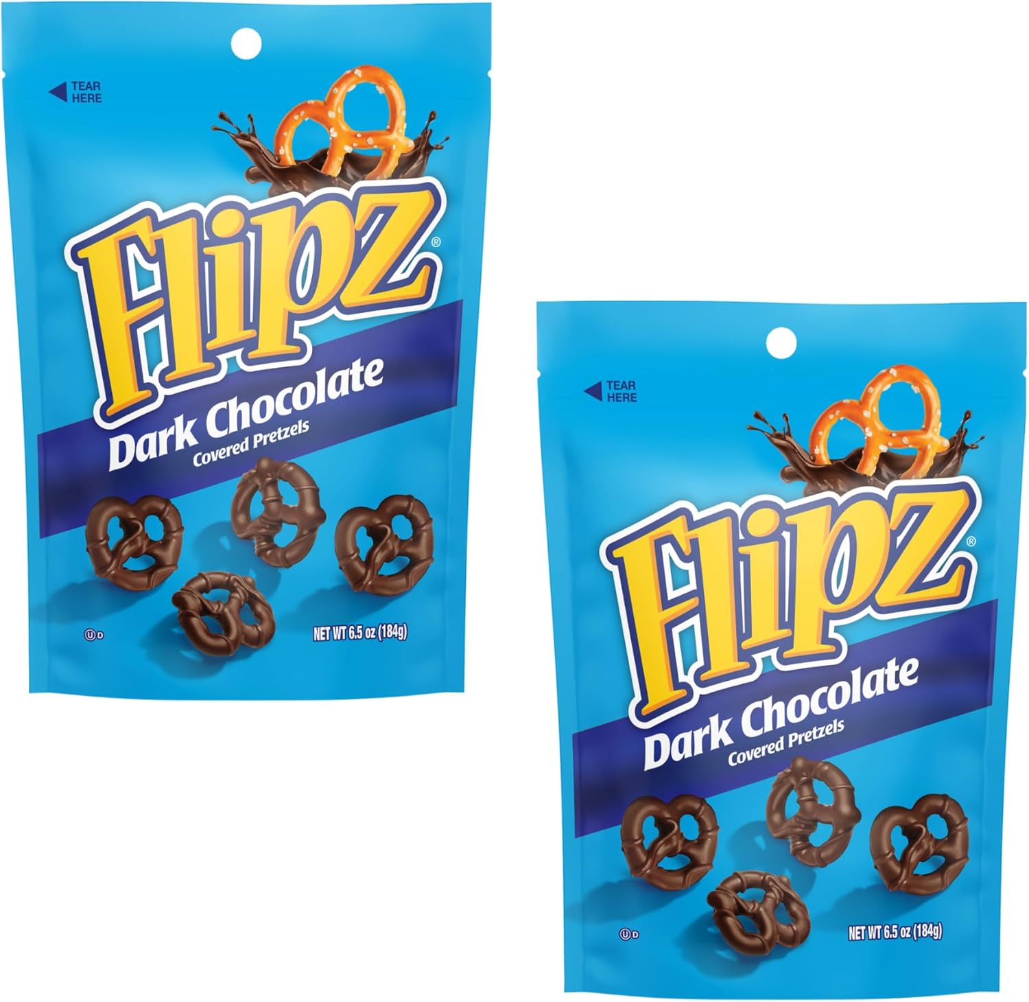 Pretzel Flipz - Dark Chocolate Covered Pretzels - 4.00 OZ