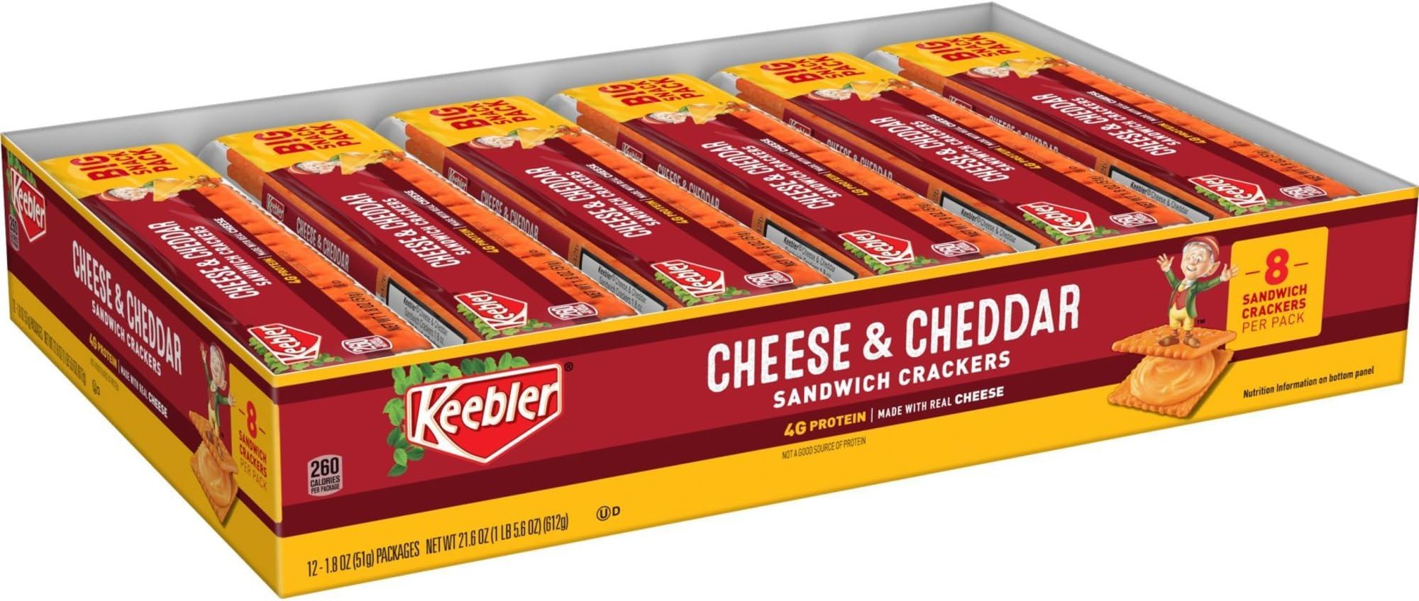 KEEBLER CHDR CHS SW 8PC 12/BOX