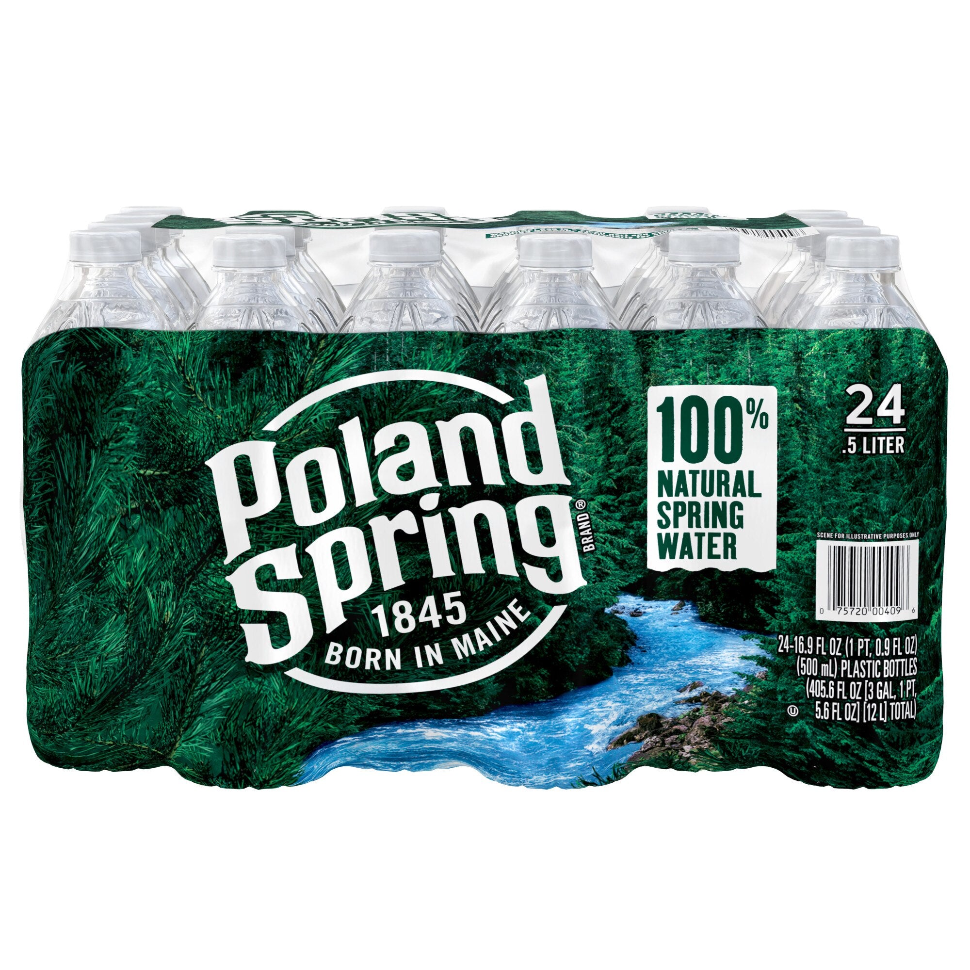 Poland Spring 100% Natural Spring Water - 20 fl oz Bottle
