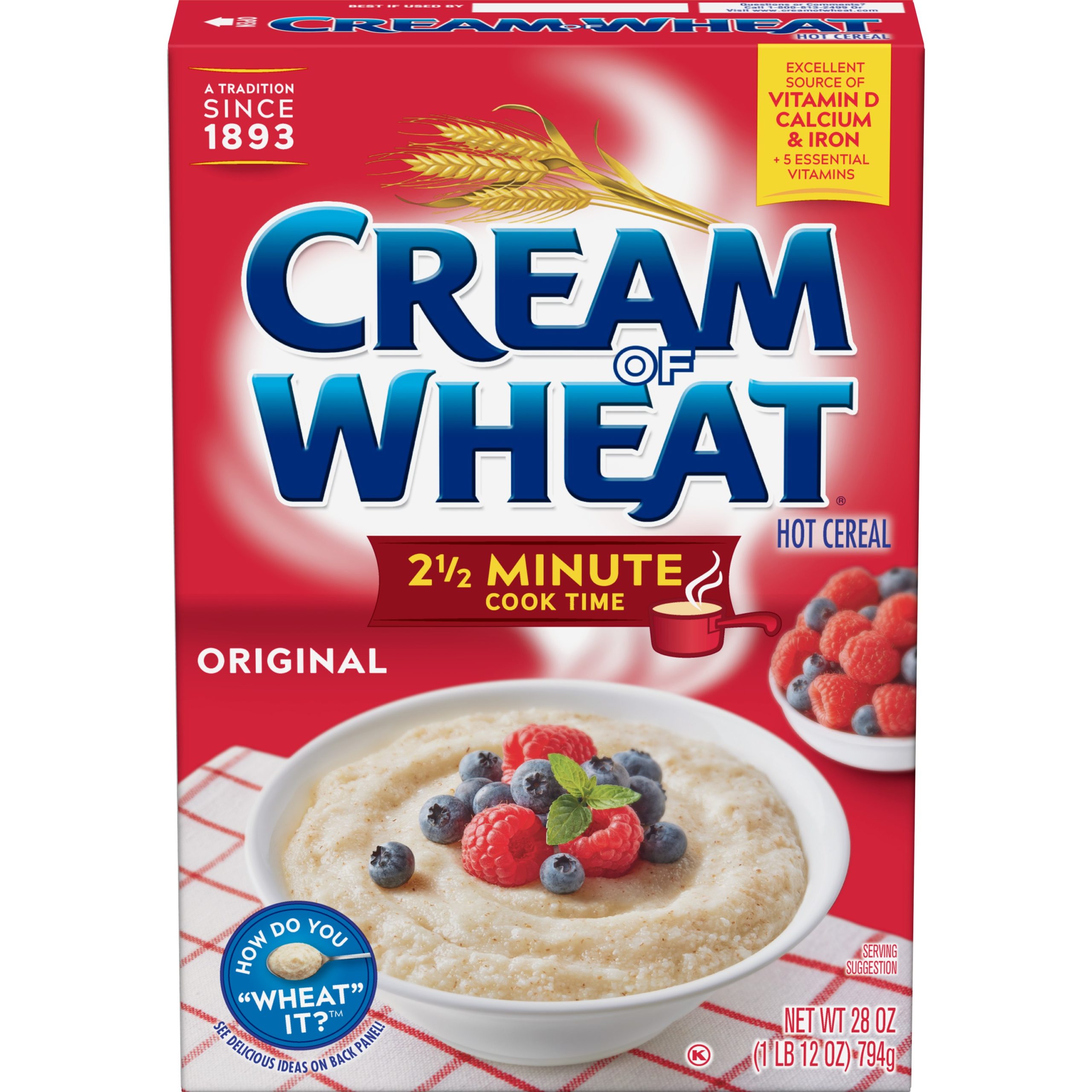 Cream of Wheat:Enriched Farina 2-1/2 Minute