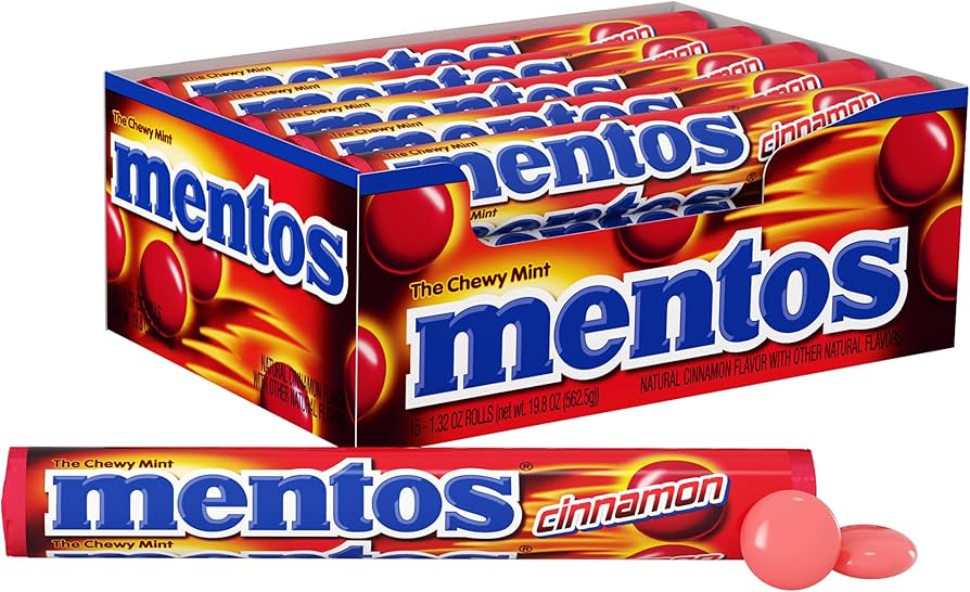 Mentos:Chewy Mint Candy, Cinnamon Fresh