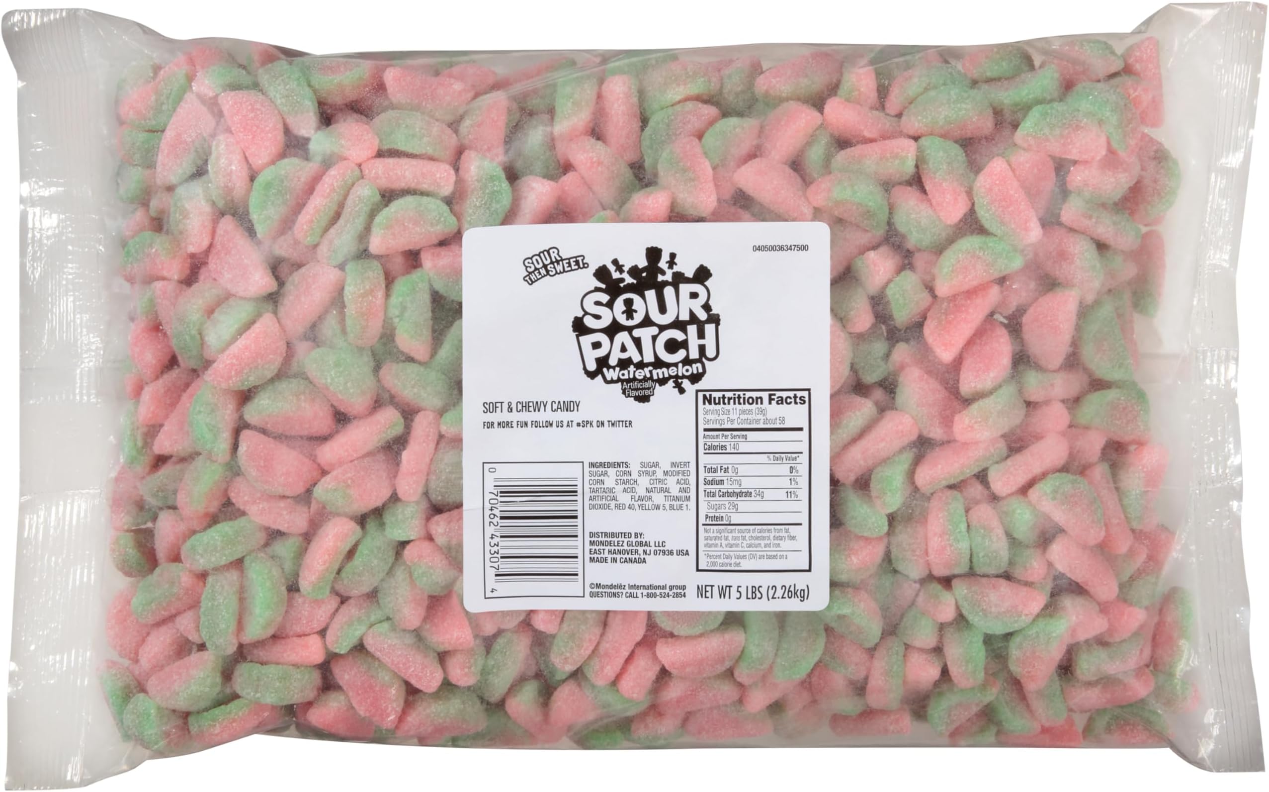 Sour Patch Bags:Soft & Chewy Sour Then Sweet Watermelon