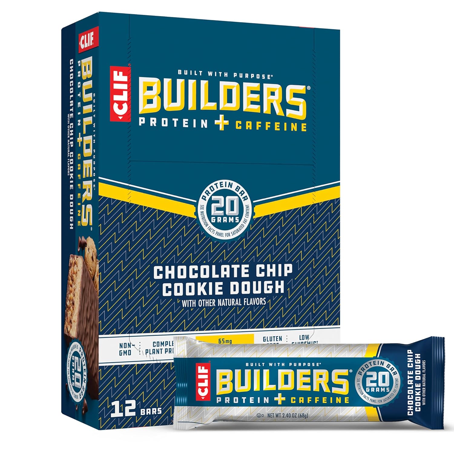 Clif Builders Protein + Caffeine Chocolate Chip Cookie Dough