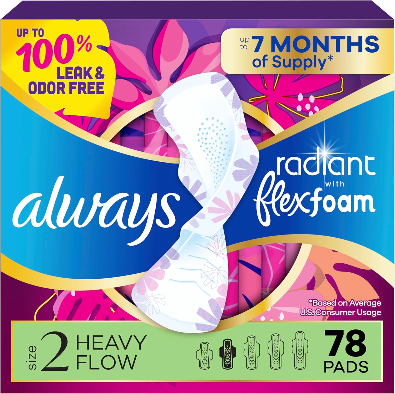 Always Ultra Thin Size 3 Extra Long Super Pads - 17 Count