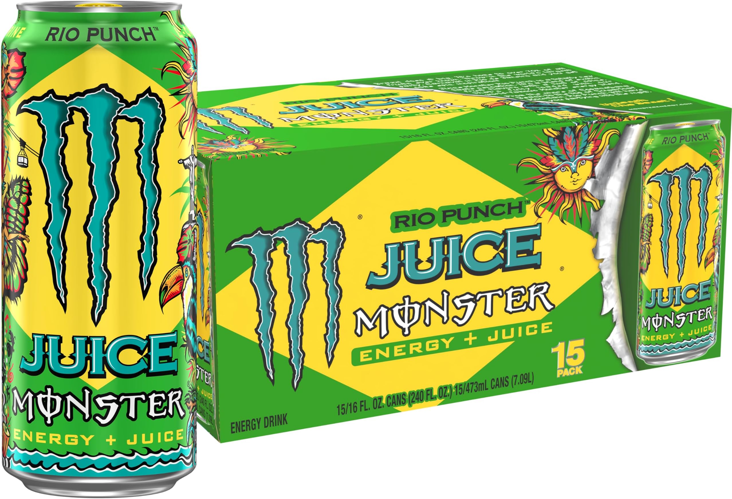 Monster Juice Pacific Punch Energy Drink - 16 fl oz