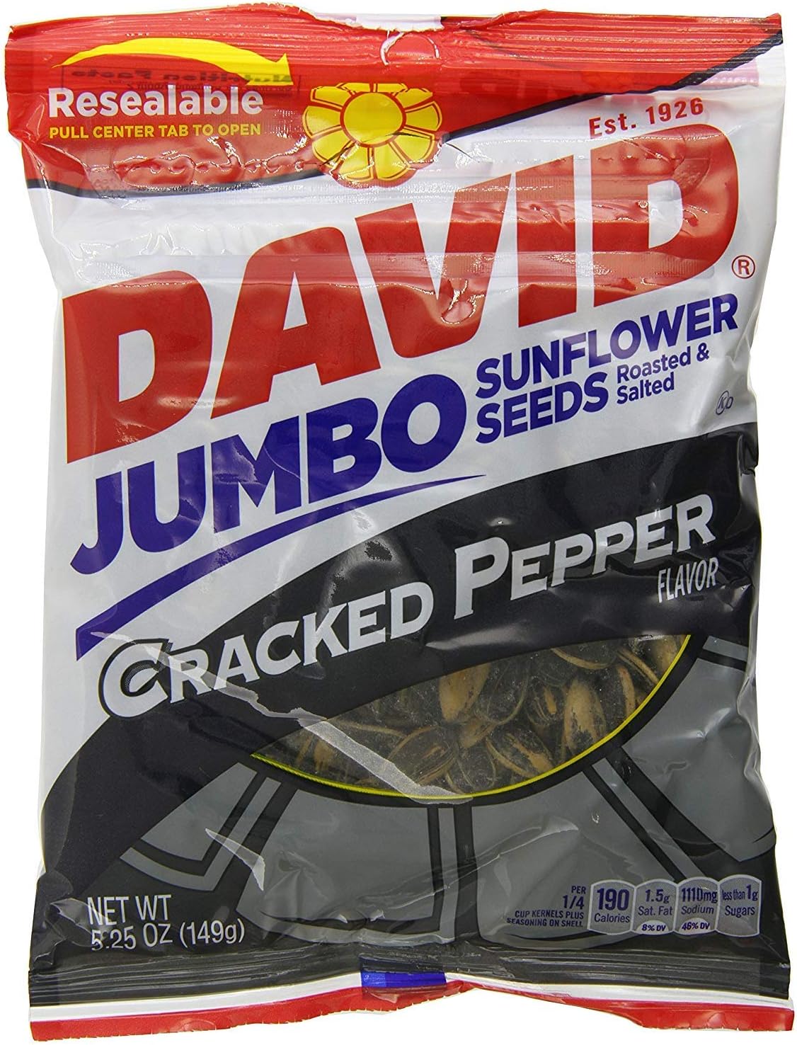 David Jumbo Cracked Pepper Sunflower Seed