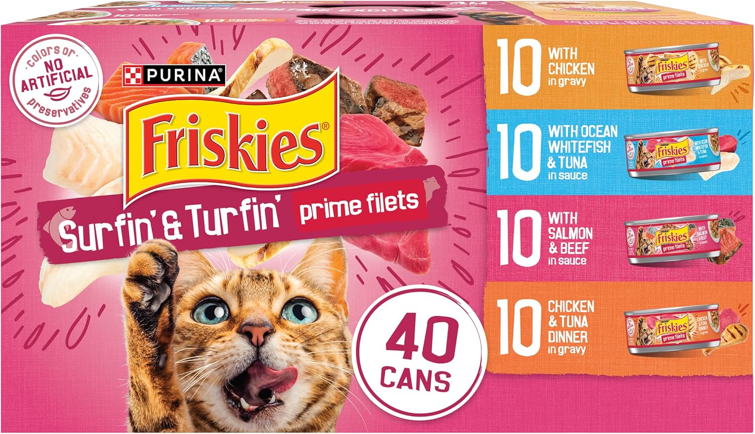 Friskies Prime Fillet : w/ Beef in Gravy