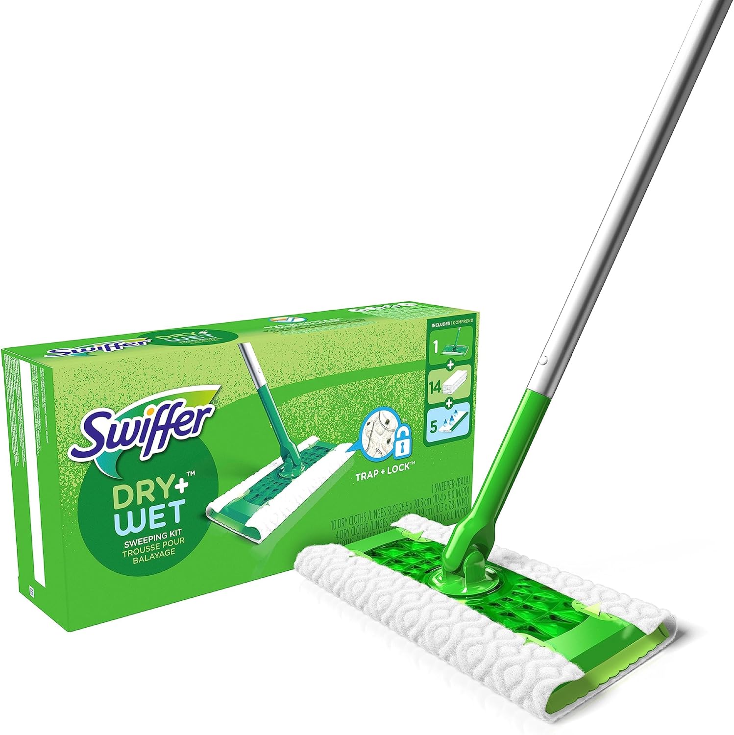 Swiffer Sweeper Dry + Wet Starter Kit - Floor Cleaning System
