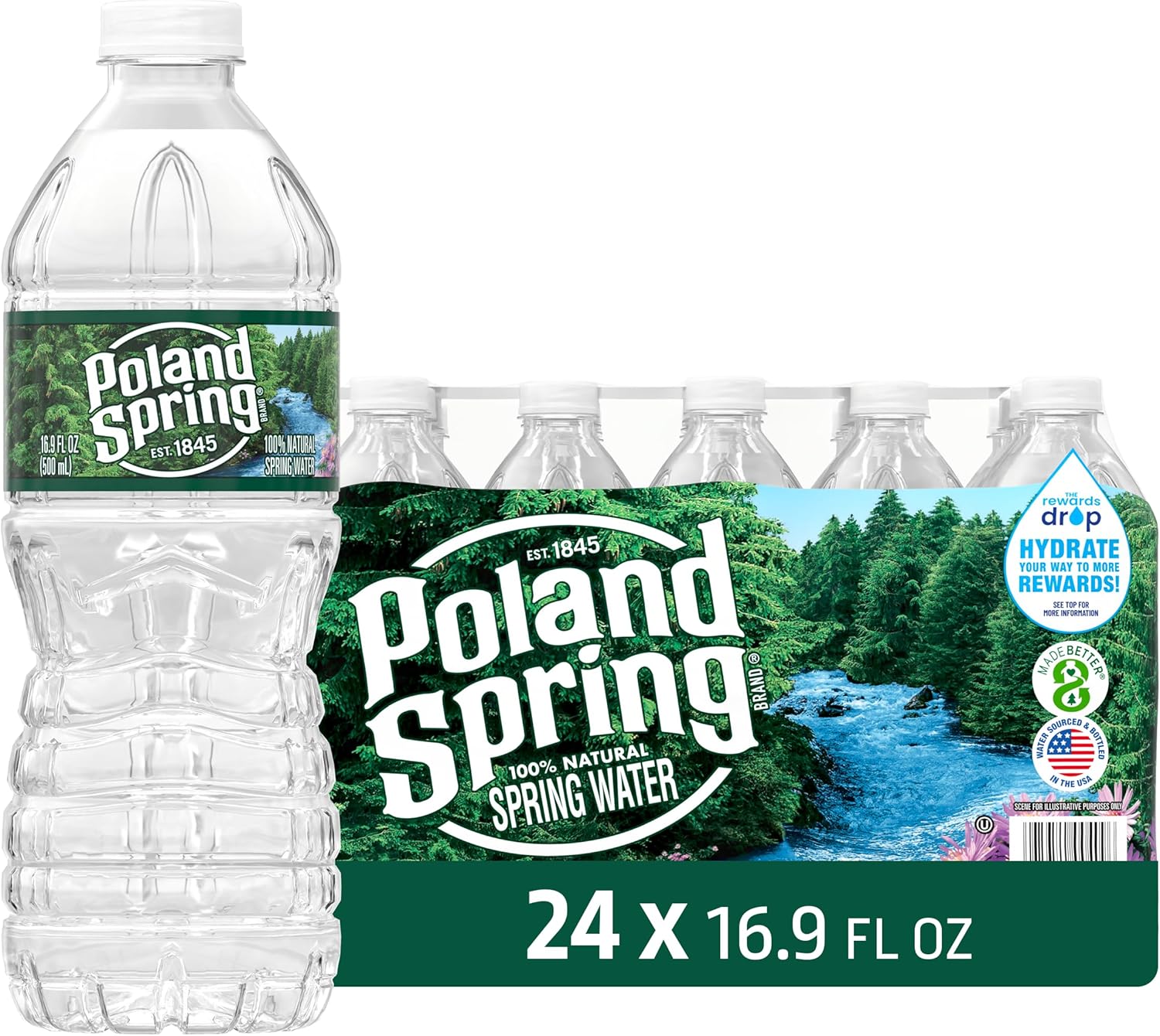 Poland Spring 100% Natural Spring Water - 2.5 Liter