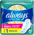 Always Ultra Thin Size 4 Overnight Pads - 26 Count