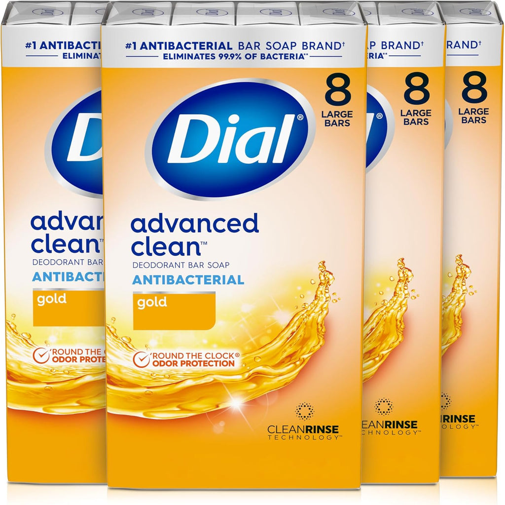 Dial Gold Antibacterial Deodorant Bar Soap - 4 oz 3 Pack