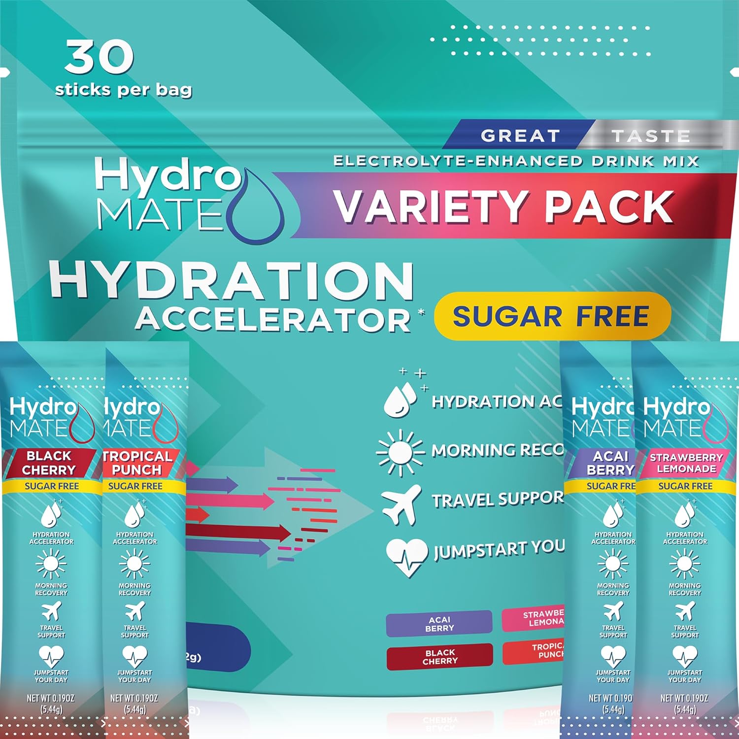 Liquid I.V. Energy Multiplier Yuzu Pineapple - 10 sticks