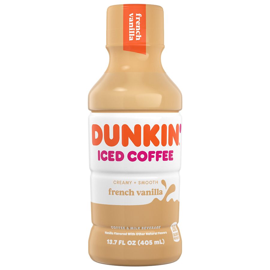 Dunkin Donuts Iced Coffee - French Vanilla - 13.7 oz