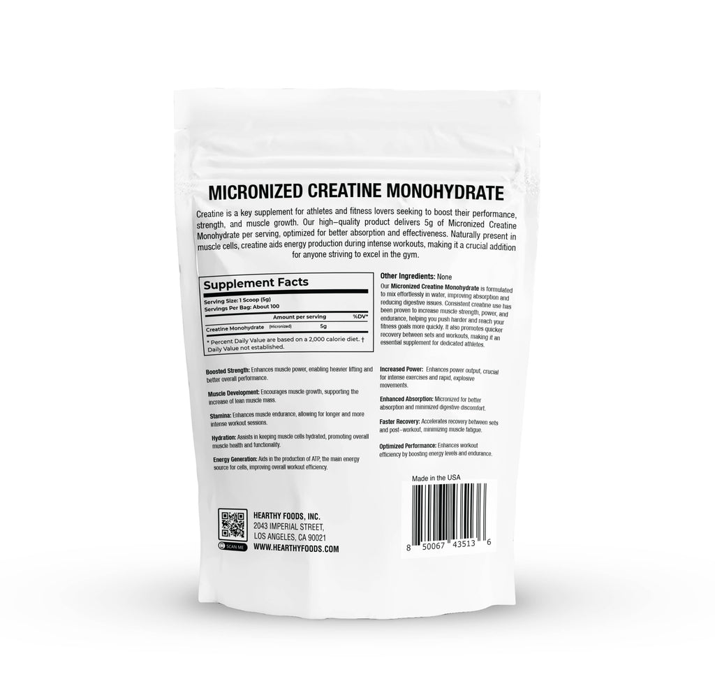 Creatine Monohydrate Powder Unflavored - 17.6 oz (500g)