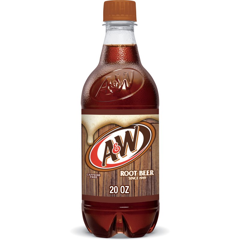 A&W Root Beer Soda - 20 fl oz Bottle