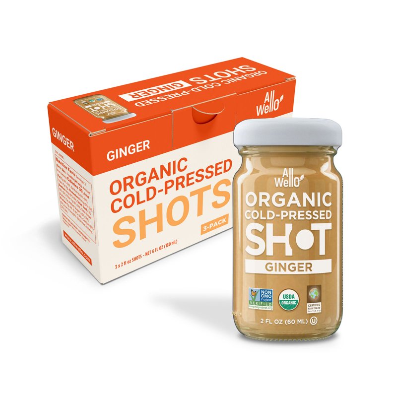 Allwello Ginger Shot - 2 fl oz Wellness Shot