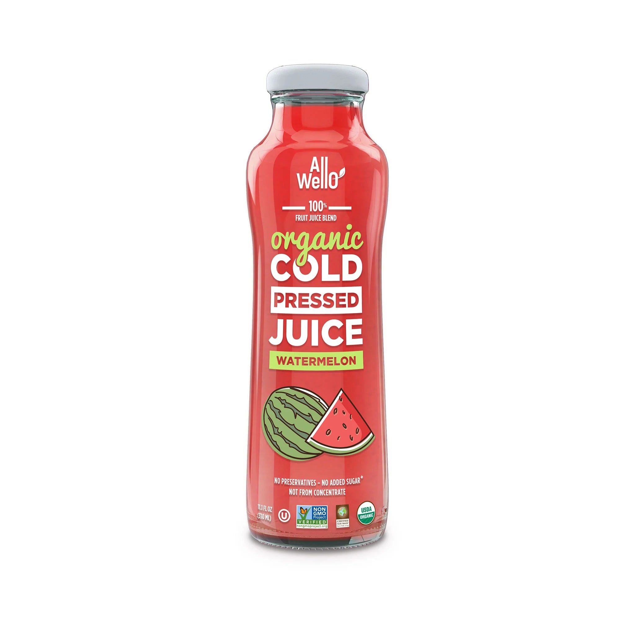AllWell Cold Pressed Watermelon Juice - 11.1 fl oz