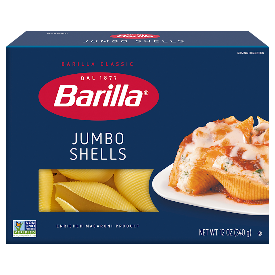 Barilla Jumbo Shells Pasta - 12 oz Box