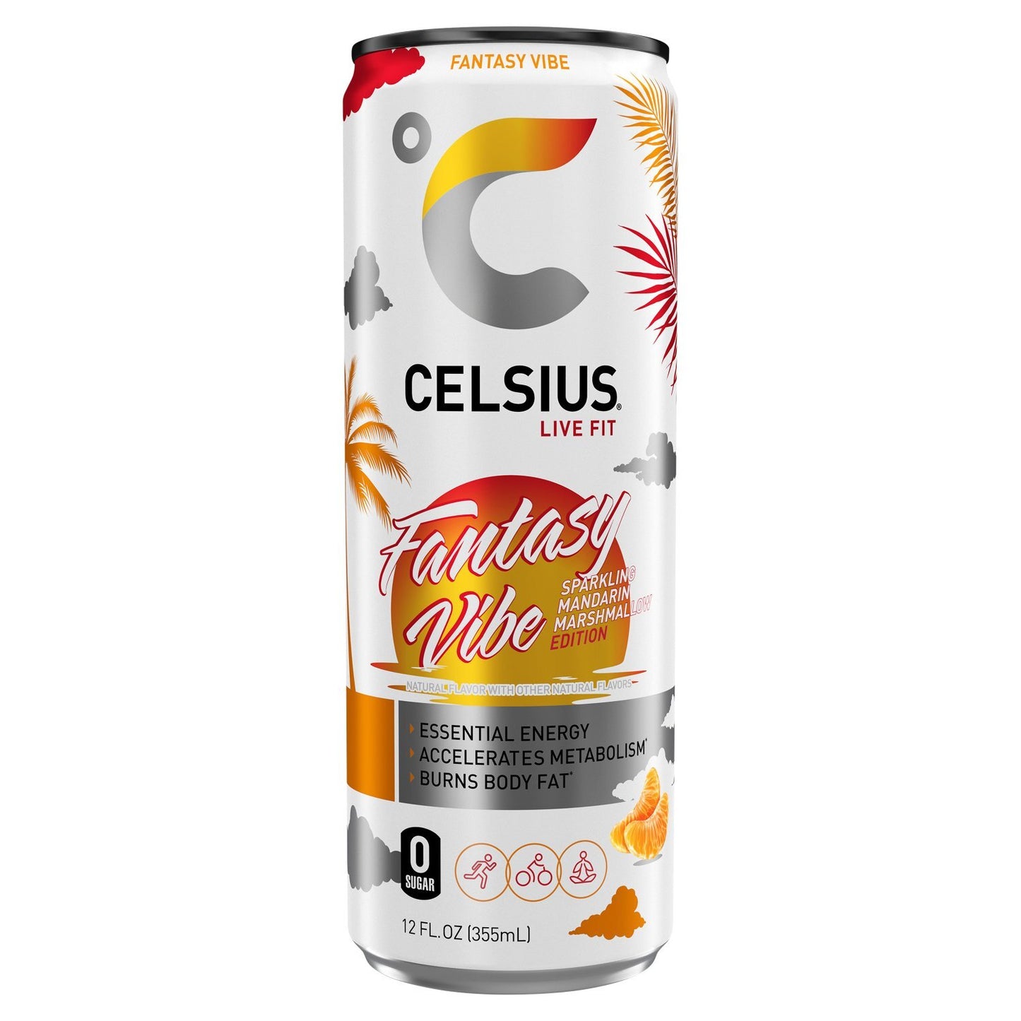 Celsius Live Fit Fantasy Vibe Sparkling Mandarin Marshmallow