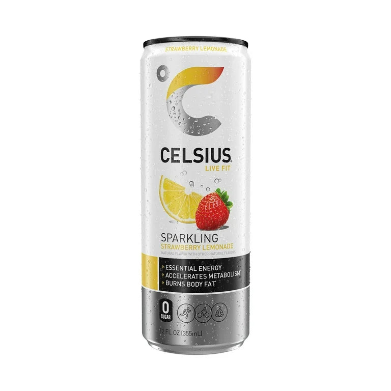 Celsius Live Fit Sparkling Strawberry Lemonade