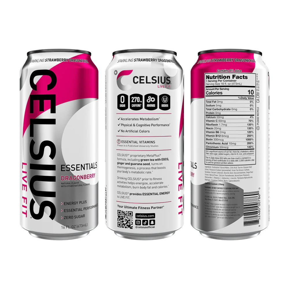Celsius Dragonberry Nutrition Facts and Benefits