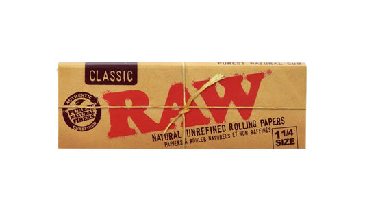 Classic RAW "Natural Unrefined Rolling Papers" 1.25 Unbleached