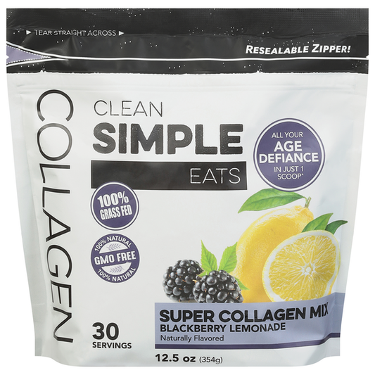 Clean Simple Eats Super Collagen Mix Blueberry Lemonade