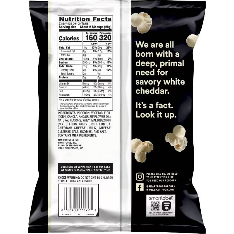 Smartfood White Cheddar