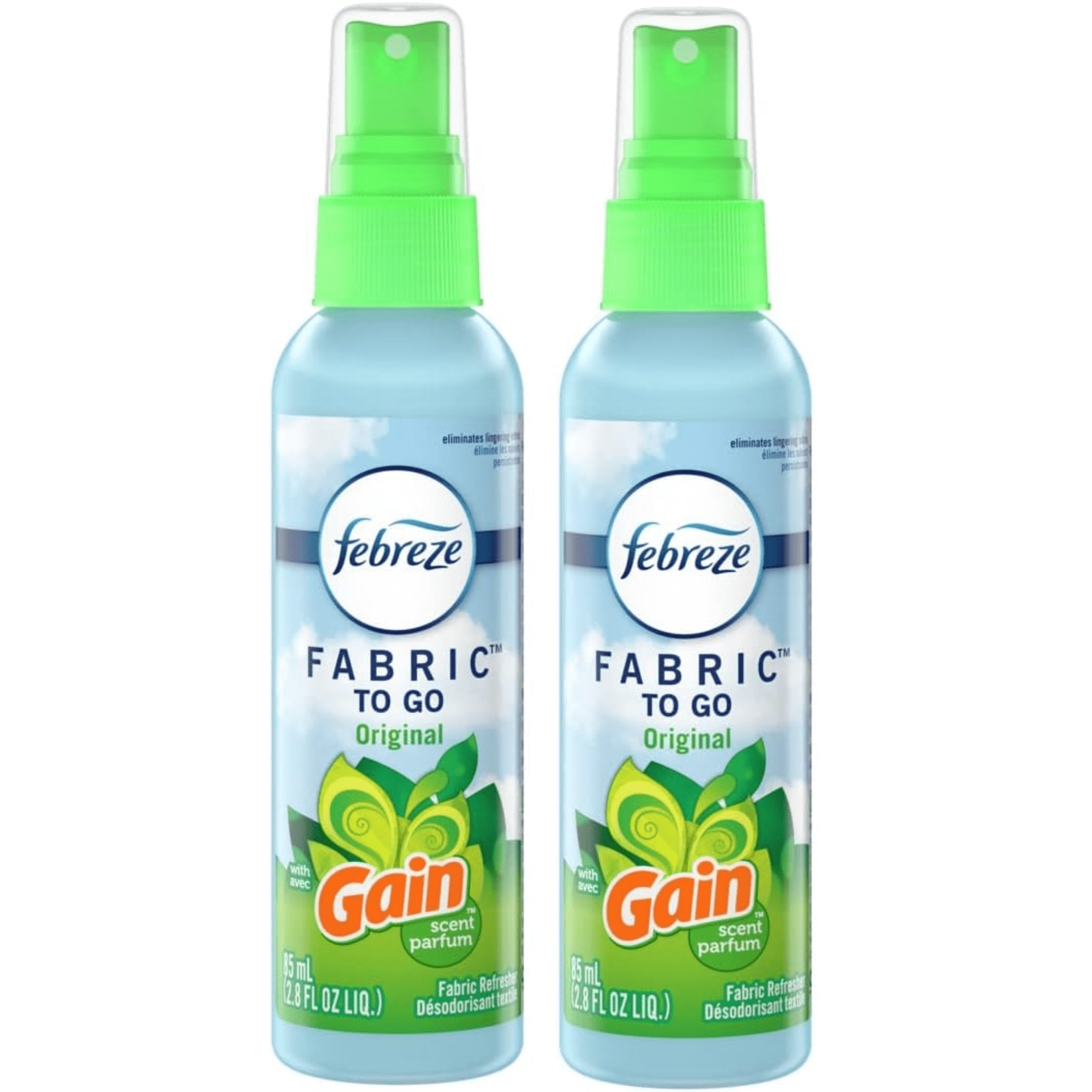 Febreze To Go Fabric Refresher With Gain Original Scent, 2.8-Ounce 12/cs