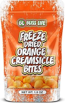 Freeze Dried Orange Creamsicle Bites