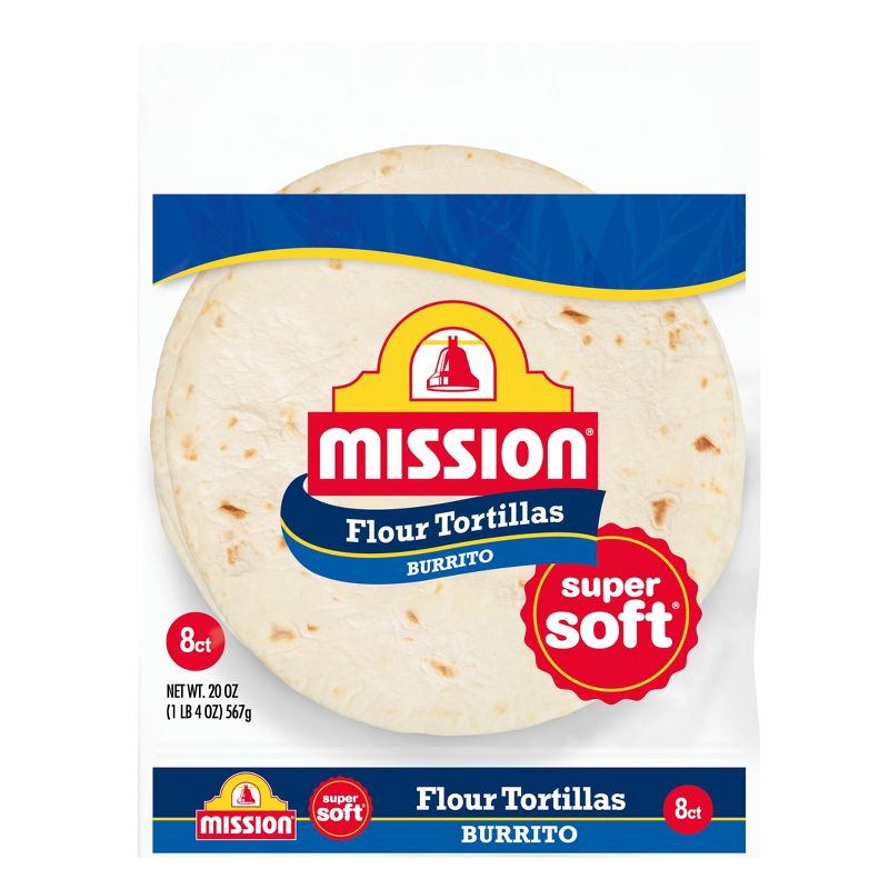 Mission:Flour Large Burrito 8 Ct