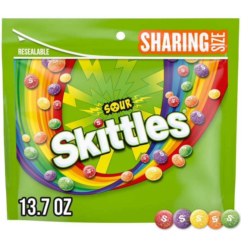 Skittles Sour Candy - 3.30 oz Bag